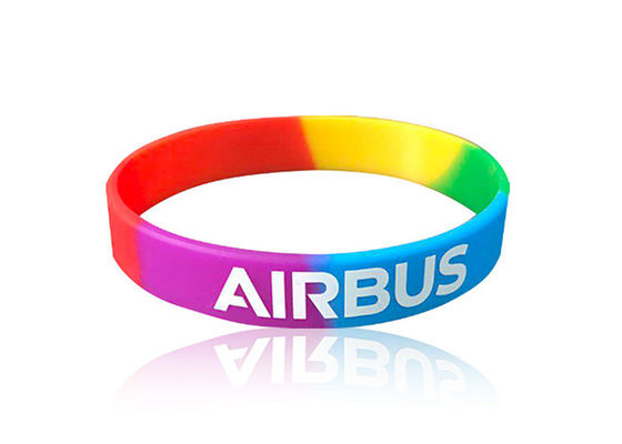 الصين أساور رياضية مقطعة بالسيليكون مقطوعة بألوان ملء للنساء الرجال المزود