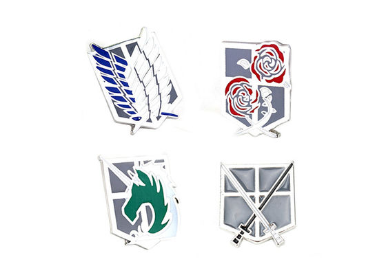 الصين الحديد الفضة البروش الدبوس الرجال البدلة القميص الياقات الملحقات المزود