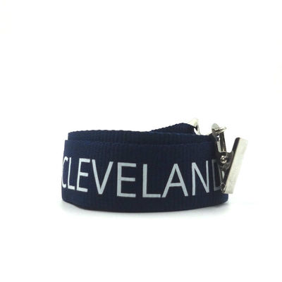 طباعة الشاشة الحريرية البسيطة البصمة البوليستر الشرائط مع شعار مخصص المزود