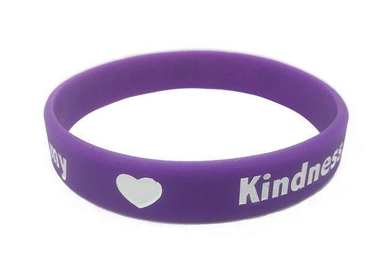 أساور سليكونية مقطعة بالشعار المخصص أساور سليكونية باردة للحفل المزود