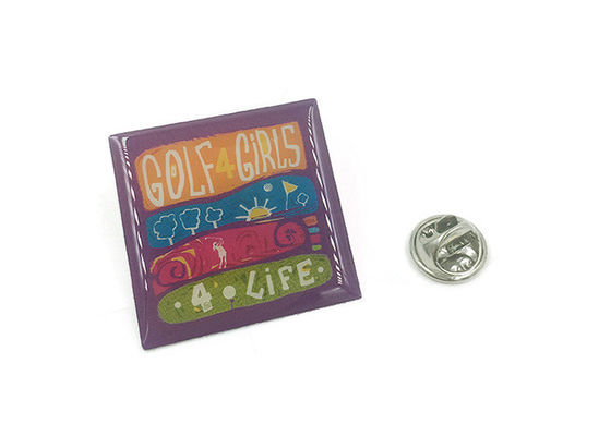 30x30mm بطاقات دبوس المينا المخصصة مضغوطة الفراشة الرملية أو تصميم الجانب المزدوج المزود