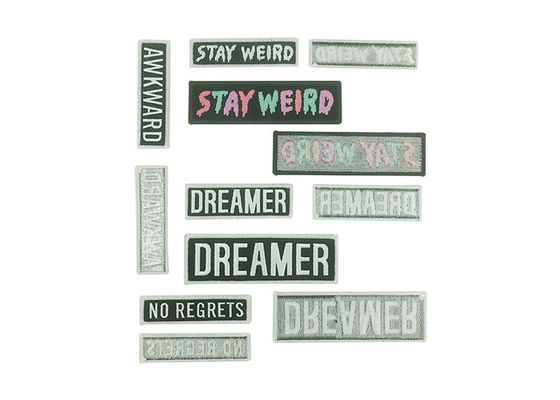 الحديد على مربع واحد مخصص طلاء مطرز قابلة للغسيل ودائمة المزود