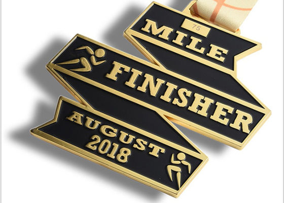 شعار مخصص شكل شريط مخصص ميداليات الجائزة المرنة المسمار الصب المطبوق المزود