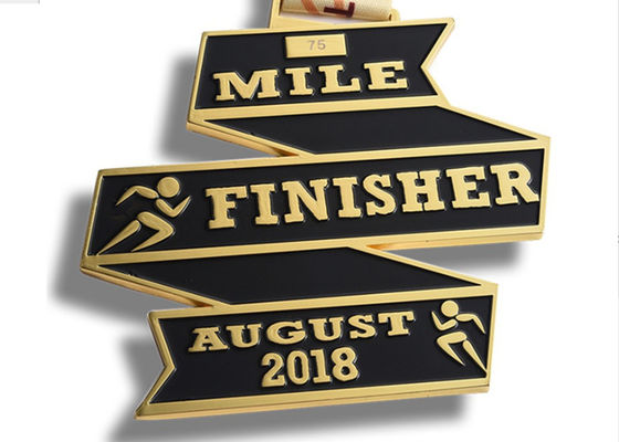 شعار مخصص شكل شريط مخصص ميداليات الجائزة المرنة المسمار الصب المطبوق المزود