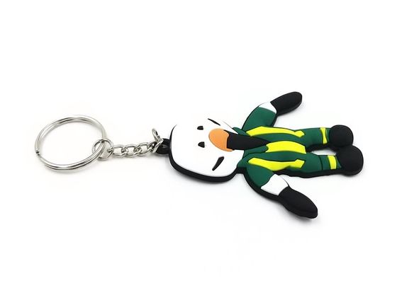 شكل ثلاثي الأبعاد ملونة مصممة خصيصا سلاسل المفاتيح 80mmx50mmx4mm الجلد - ودية المزود