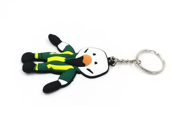 شكل ثلاثي الأبعاد ملونة مصممة خصيصا سلاسل المفاتيح 80mmx50mmx4mm الجلد - ودية المزود