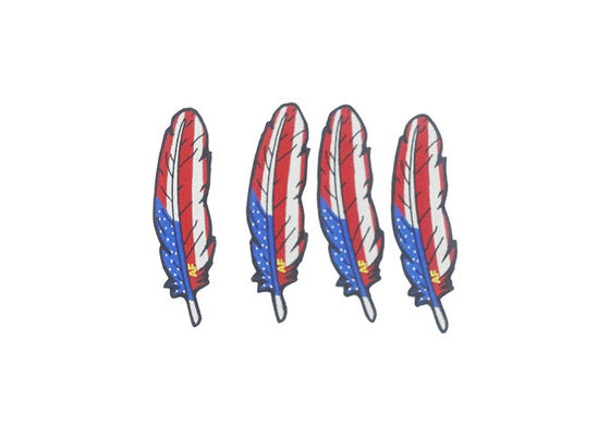 شكل الورقة الخياطة المخصصة المطرزة على الرقائق لأحداث التذكير المزود