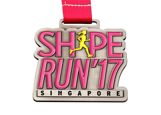 الميدالية المخصصة الكأس الرياضية الميدالية الجوائز الميدالية النحاس ميدالية كرة القدم مع الشريط المزود