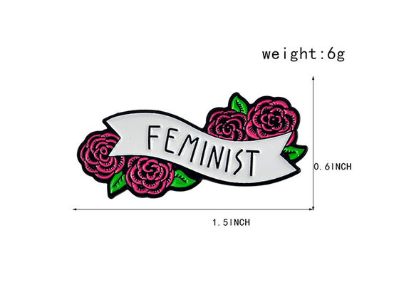 نساء مخصصة المينا اللابيل الدبابيس الملابس الفاخرة البروتشات المعدنية مواد سبيكة الألومنيوم المزود